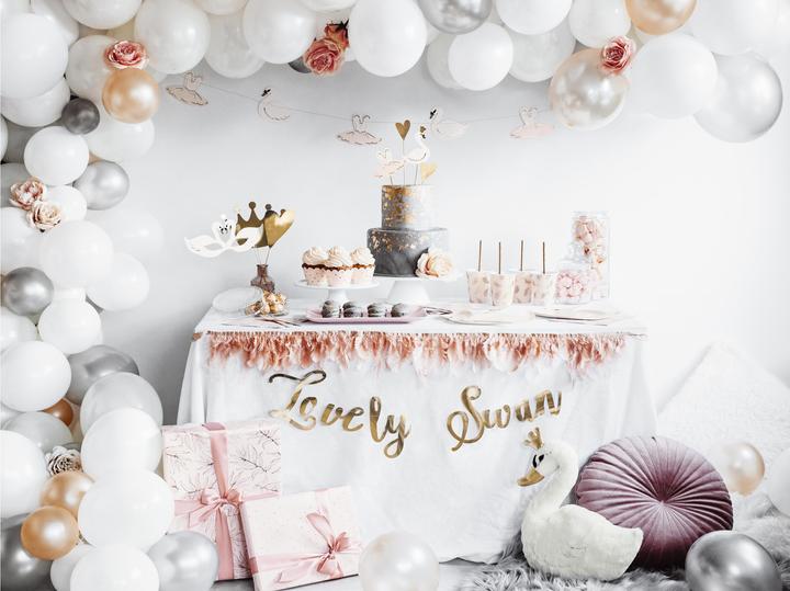 Image du produit Partydeco Papier cadeau 70 x 200 cm, 2 pièces, or/rose clair (Papier cadeau, 2 x)