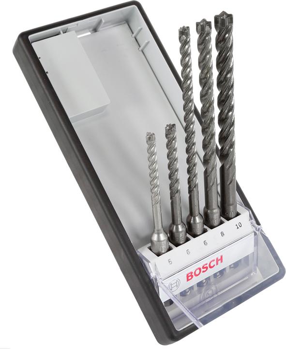 Produktbild Bosch Professional Zubehör Hammerbohrer-Set (5 mm, 6 mm, 8 mm, 10 mm)