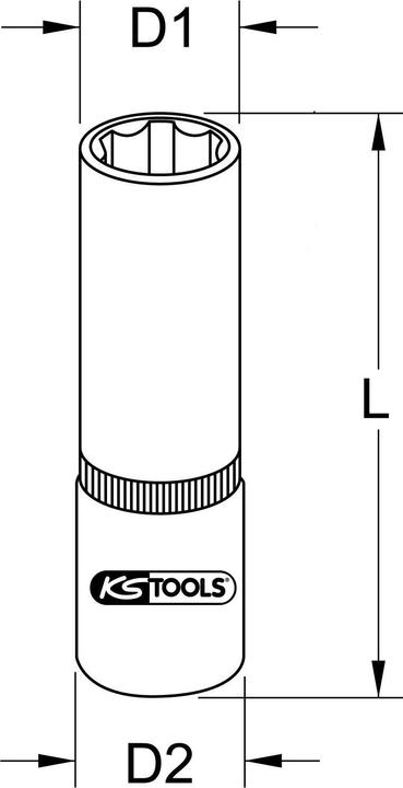 Produktbild KS Tools BRONZEplus Stecknuss 1/2" (12 mm)