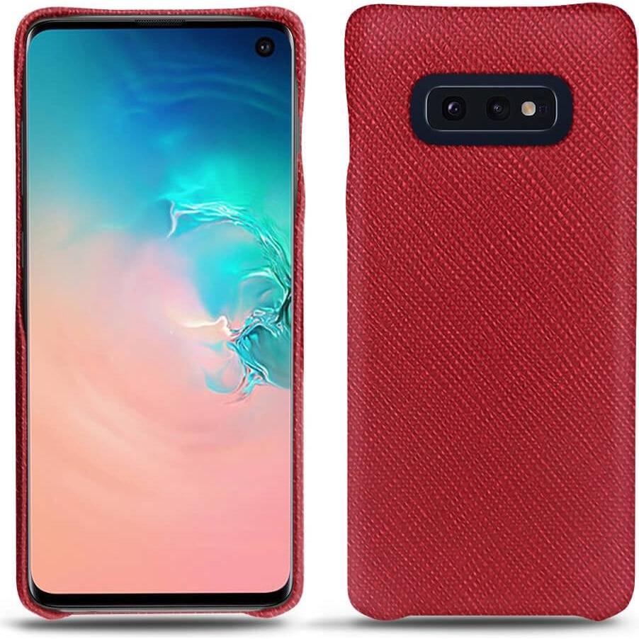 Noreve Lederschutzhülle (Samsung Galaxy S10e), Smartphone Hülle, Rot