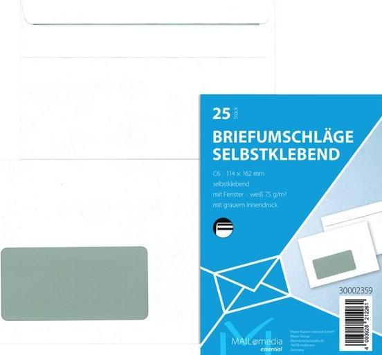 Produktbild Elepa Couvert mit Fenster rechts (162 x 114 mm, 25 x)