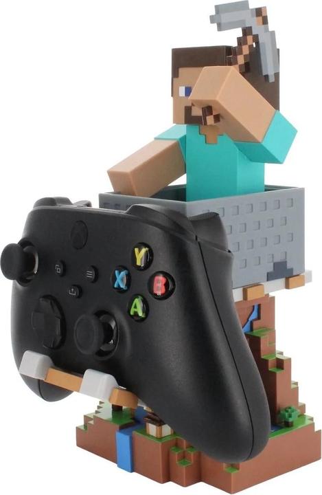 Immagine prodotto Exquisite Gaming Cable Guys R.E.S.T - Minecraft - Steve Support pour Téléphone et Manette (PS5)