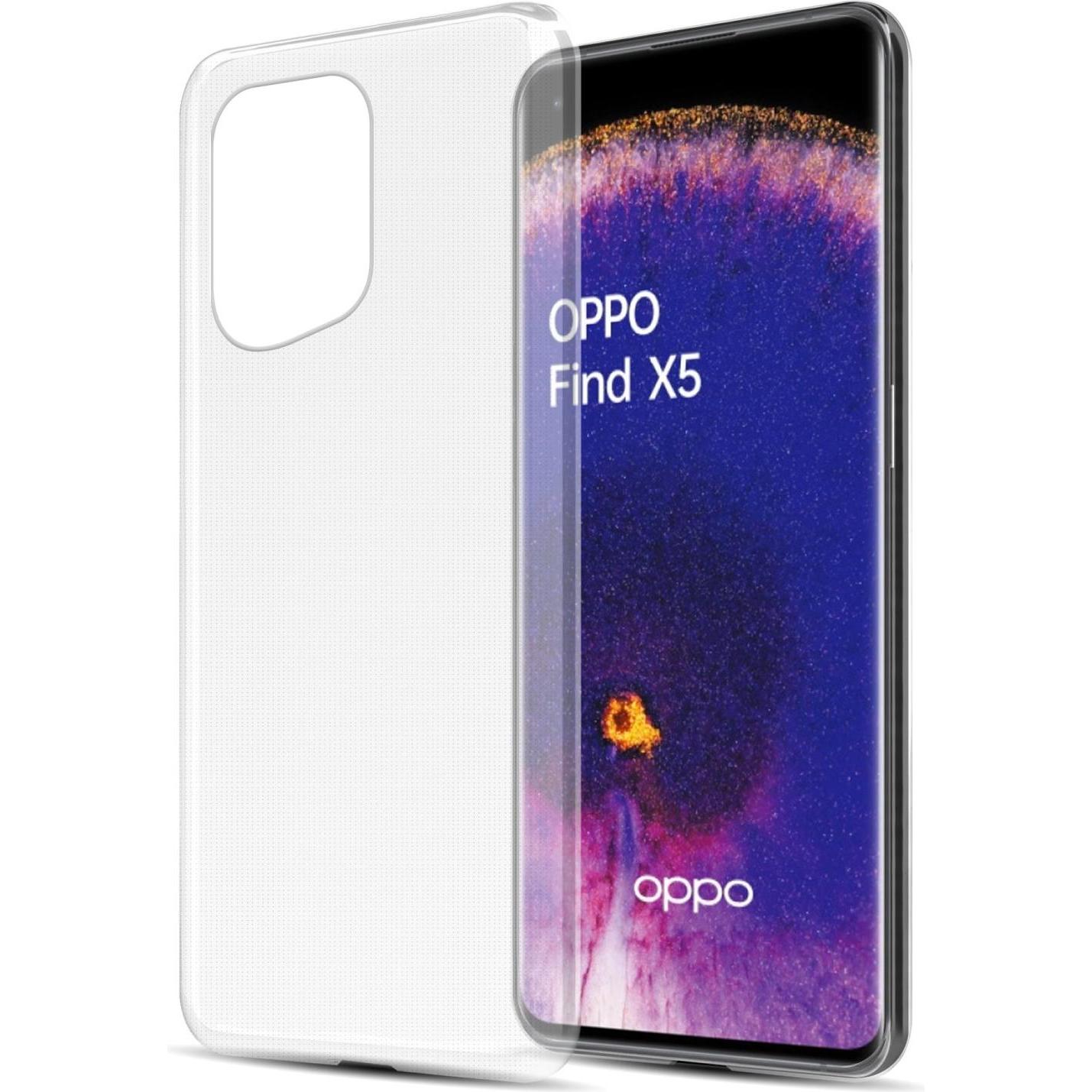Cadorabo TPU Ultra Slim AIR Hülle für Oppo FIND X5 (Oppo Find X5), Smartphone Hülle, Transparent