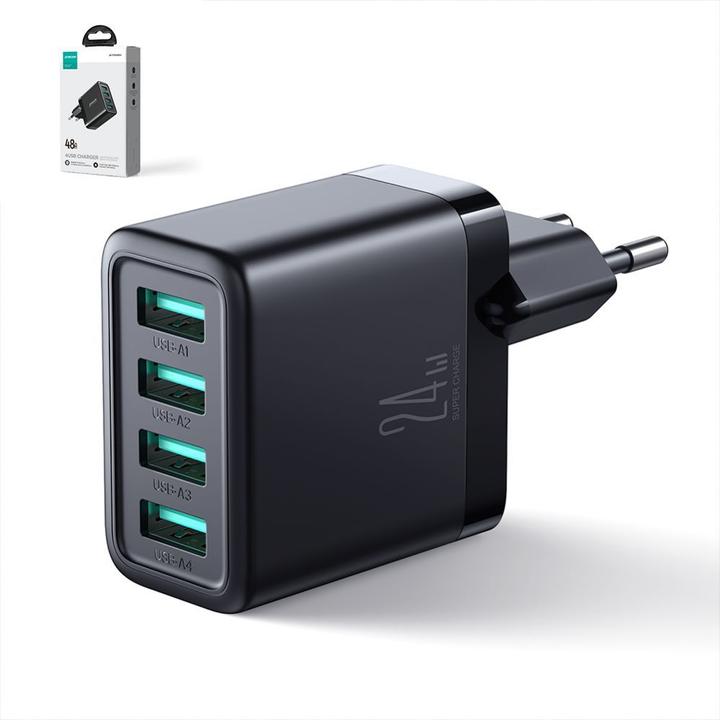 USB Wandladegerät Mit 4 Anschlüssen – 2x PD + 2x USB, Kompakt Für Reisen | Schnellladung Für Smartphones, Tablets & Mehr