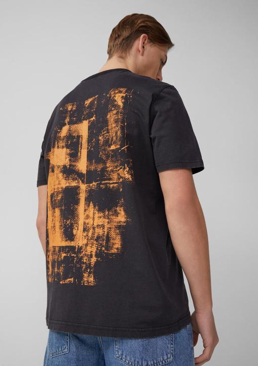 Actual product image S.Oliver T-Shirt Gewaschenes T-Shirt mit Front- und Rückenprint (S)