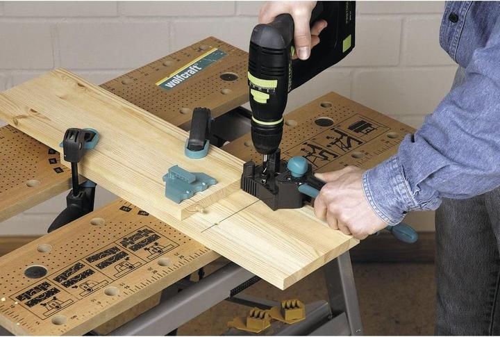 Produktbild wolfcraft Meisterdübler - Dübellehre für Holzverbindungen (1 Stk.)