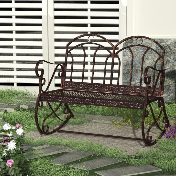 Actual product image Outsunny Garden bench with swing function