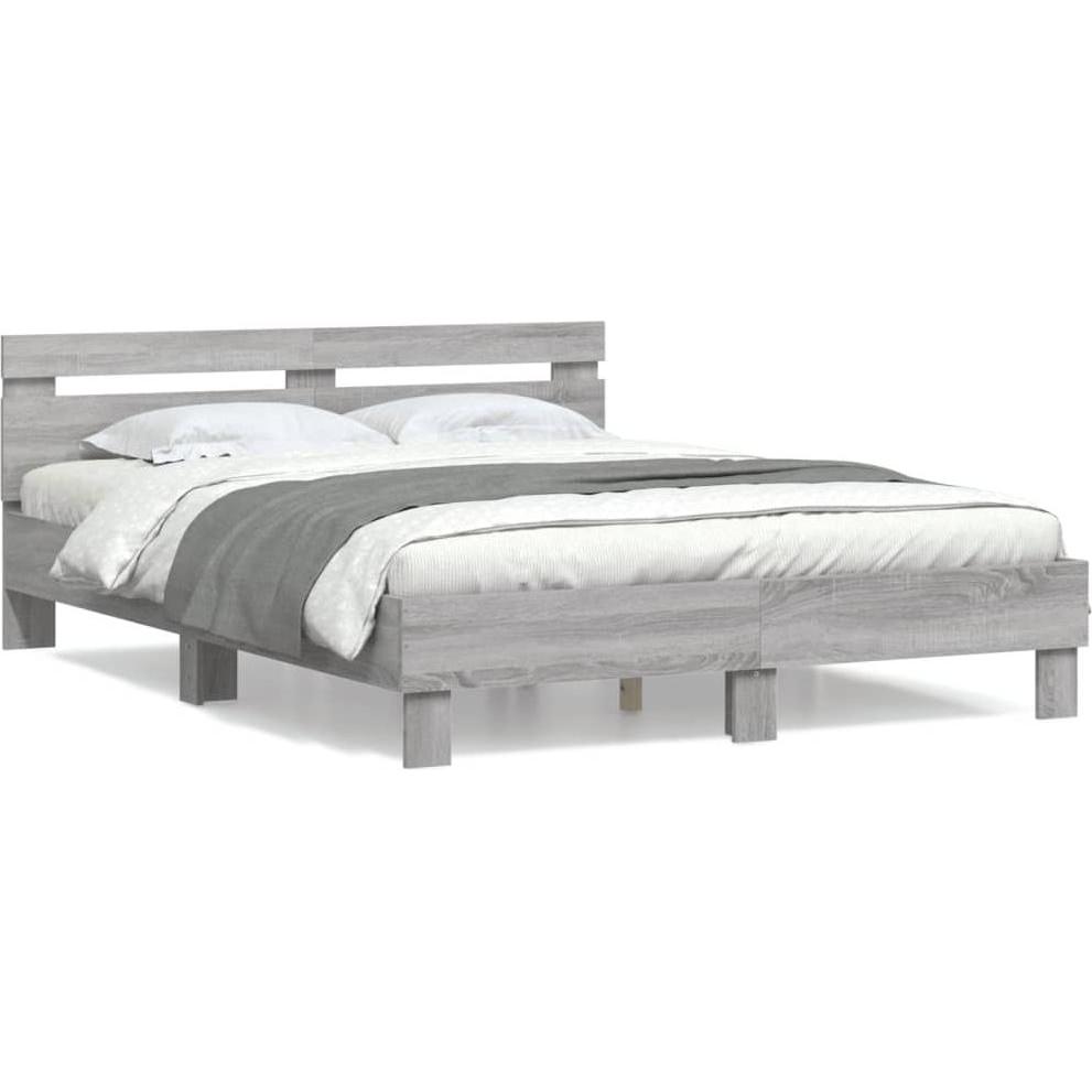 VidaXL, Bett, Bettgestell mit Kopfteil (150 x 200 cm)