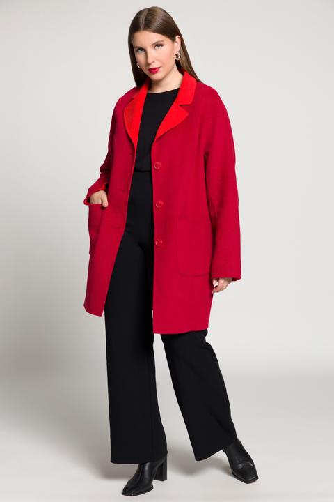 Immagine prodotto Ulla Popken Damen grosse Grössen Wendemantel mohnrot 54+ 813246528-54+ (56)