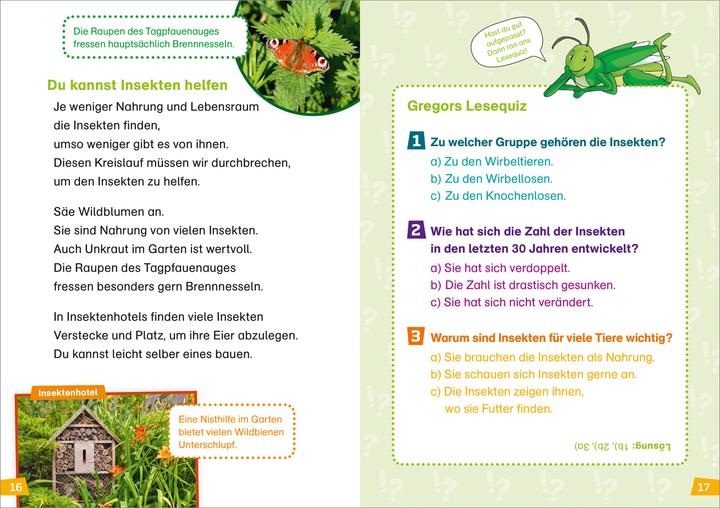Actual product image Tessloff WAS IST WAS Erstes Lesen Band 11. Insekten (German, Christina, Brown, 2020)