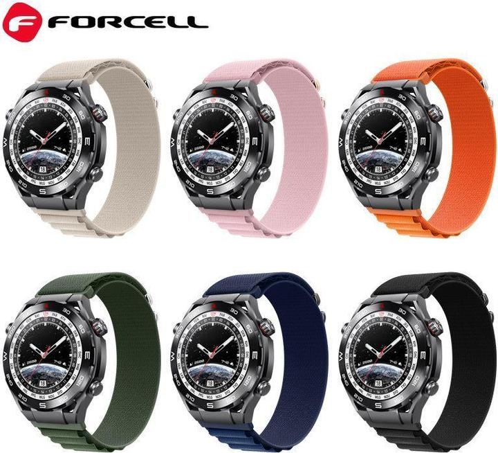 Actual product image Forcell Strap F-DESIGN FS05 strap for SAMSUNG Watch 22 mm black (22 mm, Polyester)