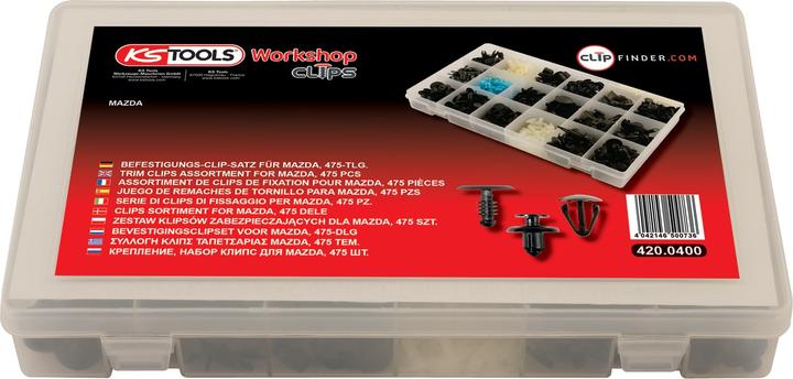 Actual product image KS Tools Trim Clips Assortment-Mazda, 475 pcs