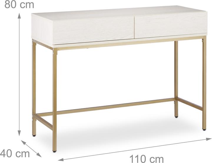 Produktbild Relaxdays Konsolentisch (110.5 x 40 x 80.5 cm)