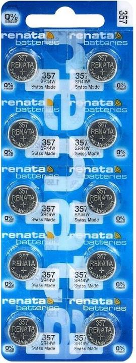 Actual product image Renata 357 / SR44W (10 pcs., SR44, 160 mAh)