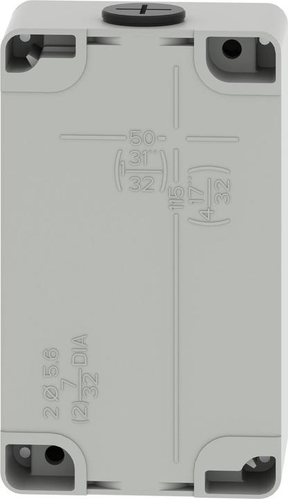 Produktbild Schneider Electric XAPD2203 Leergehäuse XAP Metall grau für 3x22mm - CSA (Gehäuse)
