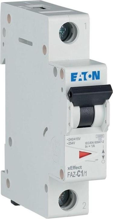 Produktbild Eaton MCB, 1A, C-type, 1Pole, 15kA