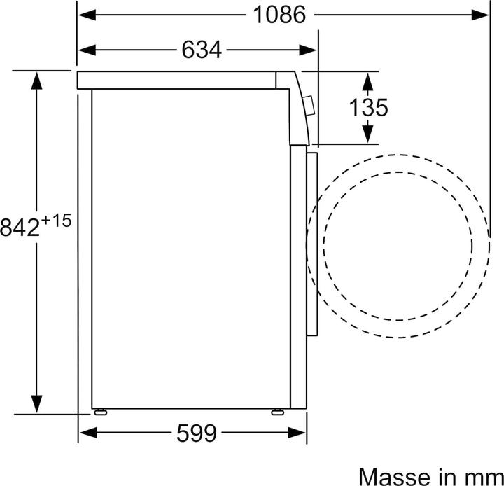Image du produit Bosch Hausgeräte WTXH7E50CH (9 kg, Droite, Fiche CH)