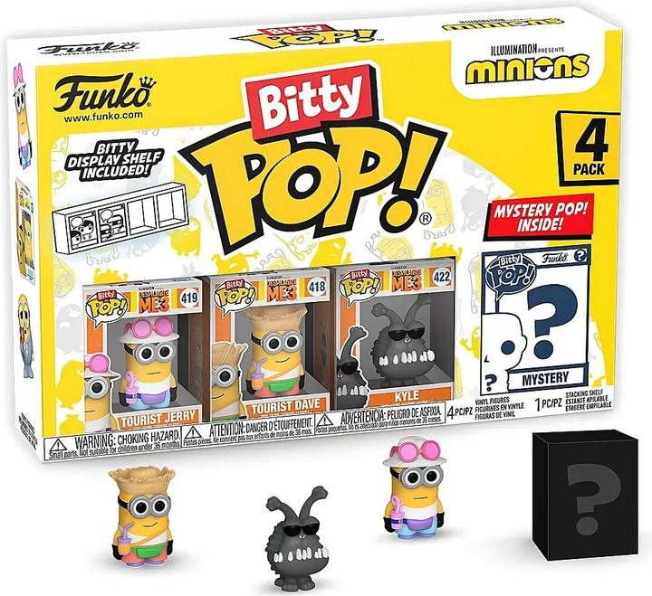 Produktbild Funko MINIONS - Bitty Pop 4 Pack 2.5cm - Jeune Gru