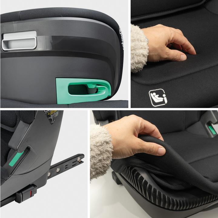 Actual product image BabyGo Motion Isize Isofix black (Child seat, ECE R129/i-Size Standard)