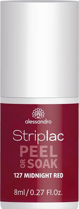 Produktbild Alessandro Striplac Peel or Soak (127 Midnight Red, Abziehbarer Nagellack)