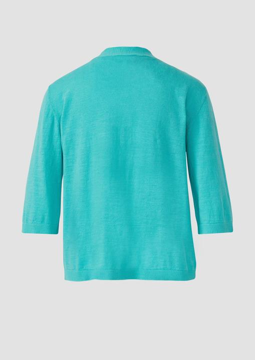 Produktbild s.Oliver Strickjacke Feinstrickcardigan aus Baumwolle mit 3/4-Ärmeln (36)