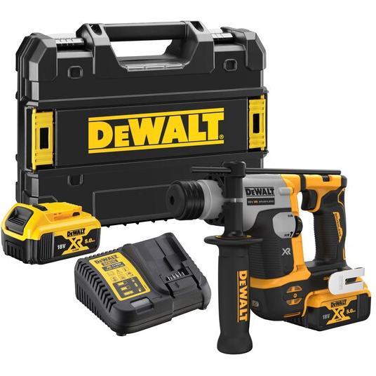 DeWalt, Bohrmaschine + Akkuschrauber, perforatorius DCH172P2 SDS+ 18V 1.4J 2-F 2x5.0Ah (Akkubetrieb)