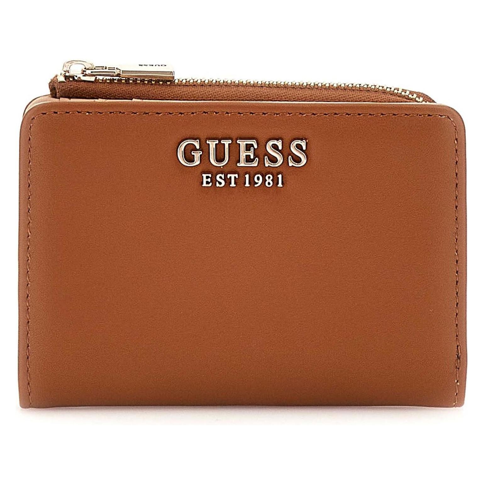 Guess, Damen, Portemonnaie, Talent Slg Zip Around Card Case, Braun