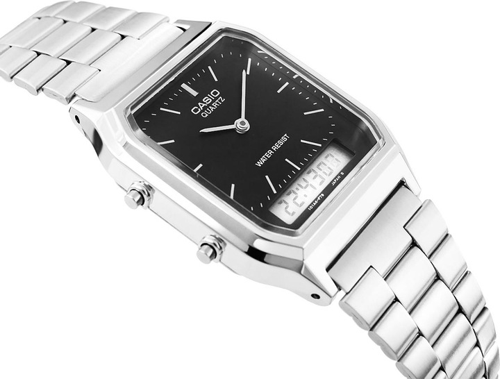 Actual product image Casio Vintage Aq-230a-1dmqyes (Analogue wristwatch, Digital watch, 27.80 mm)