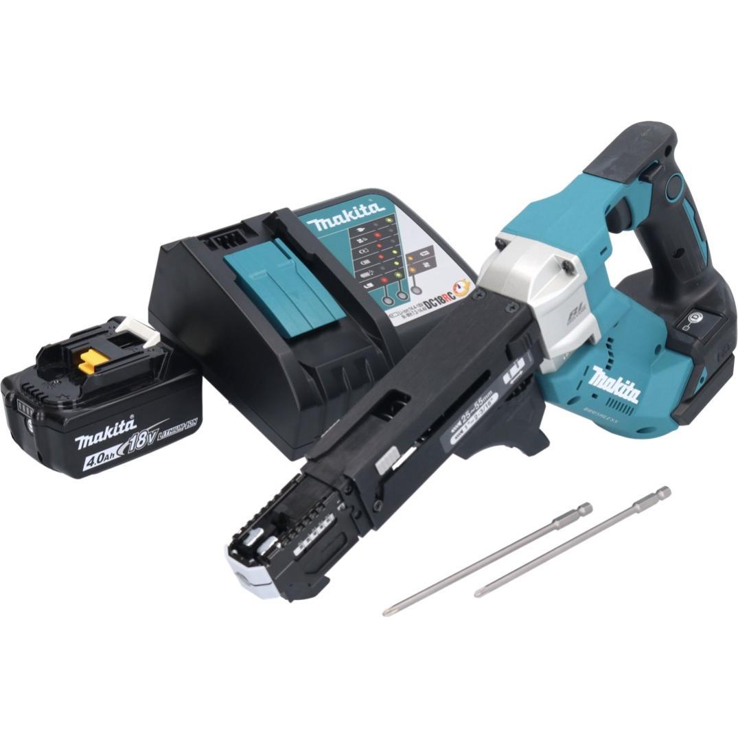 Thumbnail - Makita, Bohrmaschine + Akkuschrauber, DFR 551 RM1 Akku Magazinschrauber 18 V 25 - 55 mm Brushless + 1x Akku 4,0 Ah + Lad...