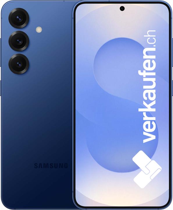 Immagine prodotto verkaufen.ch Galaxy S25 (256 GB, Blu marino, 6.20", 50 Mpx, SIM + eSIM, A / Come nuovo)