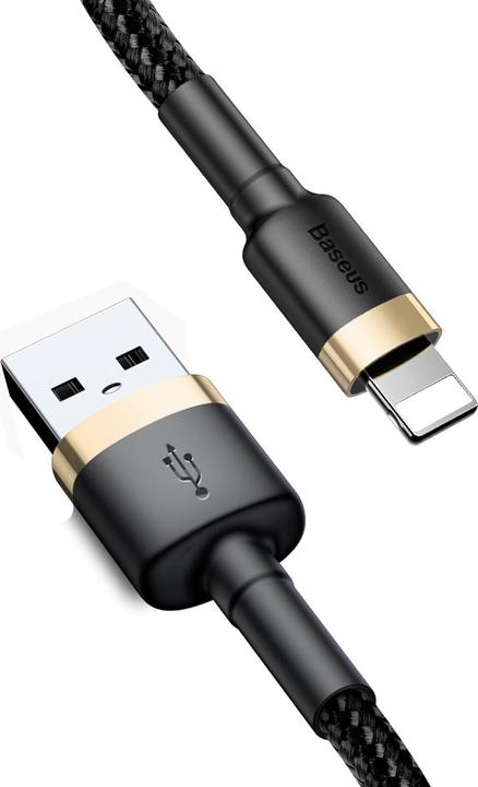 Produktbild Baseus cafule Cable USB For iP 2A 3m Gold+Black (3 m, USB 3.0)