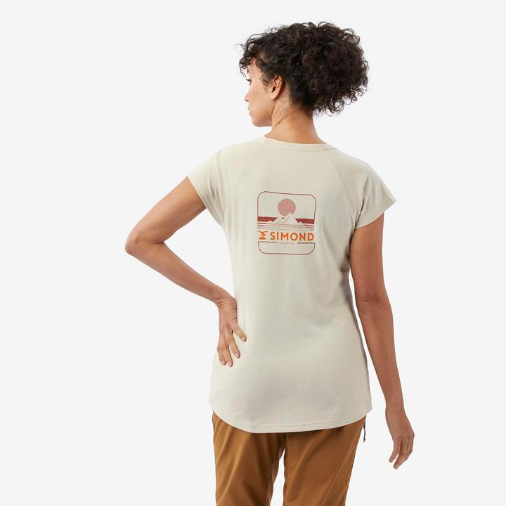 Produktbild Simond Bequemes Damen-T-Shirt zum Klettern, Vertika beige (L)