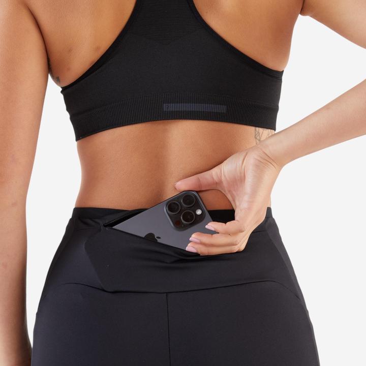 Produktbild Kiprun Lauftights lang Damen - 500 Comfort schwarz (W24/L30)