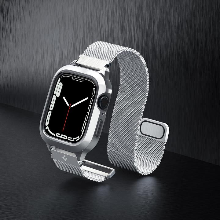 Immagine prodotto Spigen METALLO FIT?PRO? Apple Watch 4 / 5 / 6 / 7 / 8 / SE (44 / 45 MM) ARGENTO
