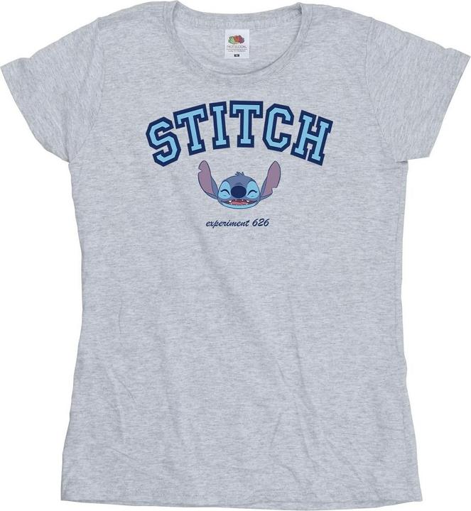Actual product image Disney Womens/Ladies Lilo And Stitch Collegial Cotton T-Shirt (XL)
