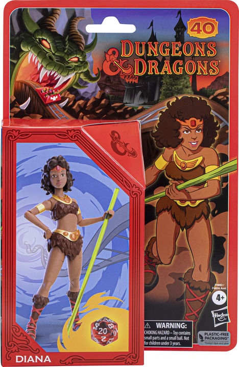 Actual product image Dungeons & Dragons Cartoon Classics 15 cm tall Diana the Acrobat Action Figure, D&D Toy