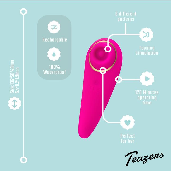 Actual product image Teazers Tapping Clitoris Stimulator
