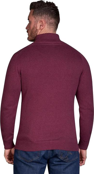 Actual product image Raging Bull Mens Classic Knitted Cashmere Blend Quarter Zip Jumper (XXL)