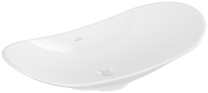 Produktbild Villeroy & Boch Aufsatzwaschbecken My Nature 81cm wei mit Beschichtung 411080R1 (410 mm, 810 mm)