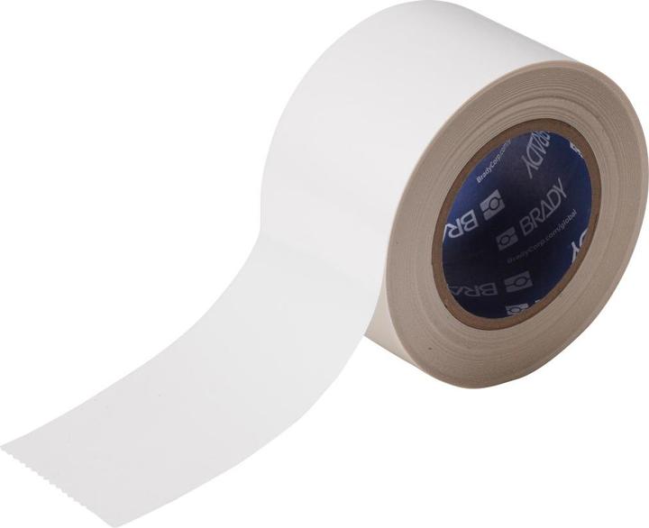Produktbild Brady B-514, ToughStripe, Bodenmarkierbänder, Polyester, weiss, 76,2mm x 30m (76.20 mm)