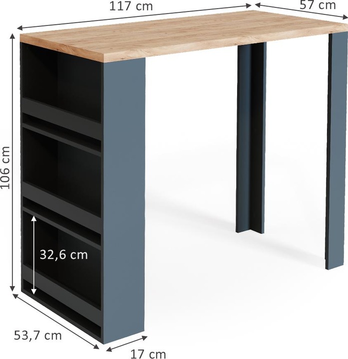 Produktbild Vicco Bartisch (117 x 57 x 106 cm)
