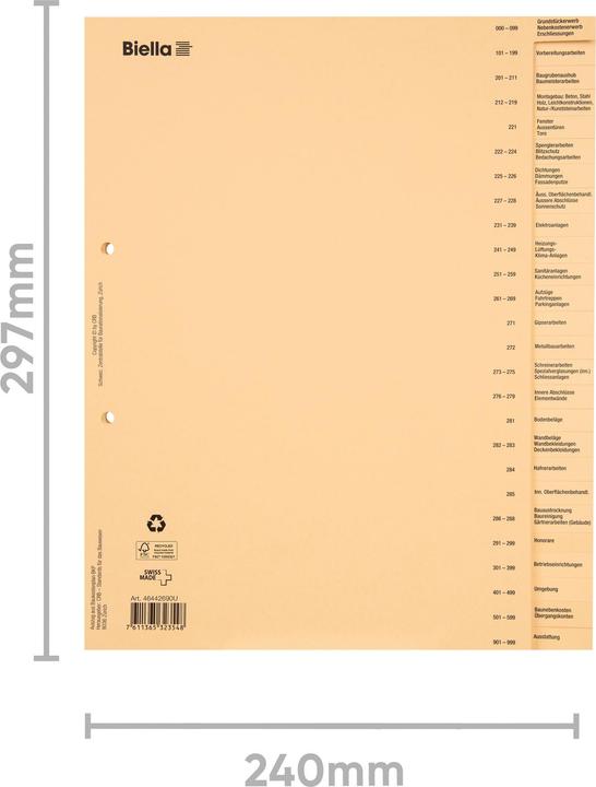 Biella Bauabrechnungsregister, deutsch