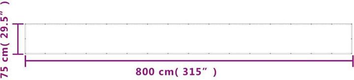 Immagine prodotto vidaXL Schermo privacy per balcone 100 % poliestere Oxford (800 cm)