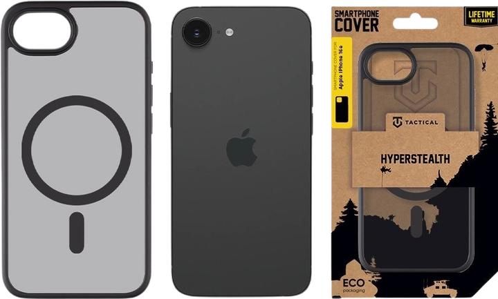 Image du produit Tactical Back panel cover - MagForce Hyperstealth Cover for iPhone 16e Asphalt (Apple iPhone 16e)