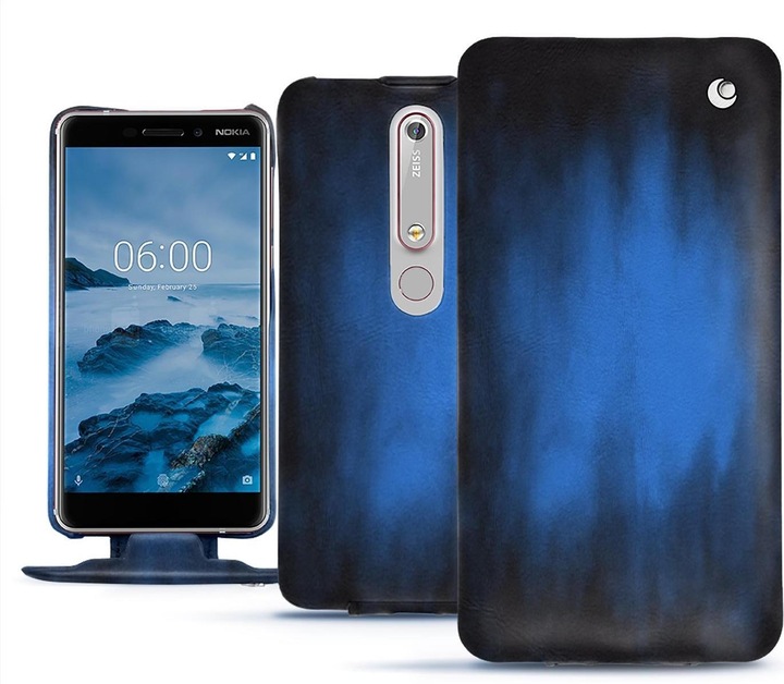Noreve Lederschutzhülle vertikal (Nokia 6 (2018))