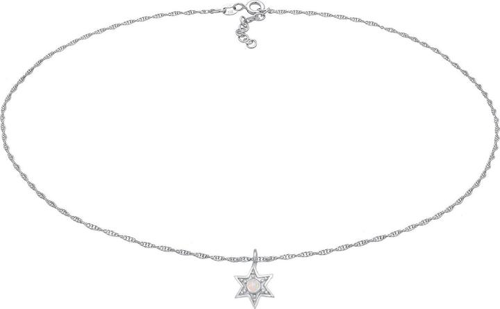 Immagine prodotto Elli Collana Choker Star Opal Astro Argento 925 (Argento 925, Sintetico Opale, 36 cm)