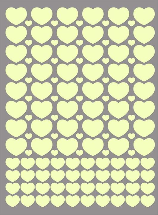 Trenddeko Glow sticker heart