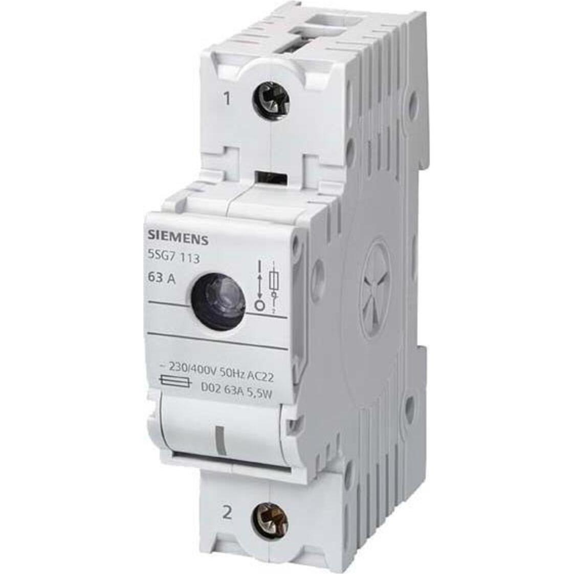 Siemens, Systemstromversorgung, MINIZEDLasttrennschalter D02