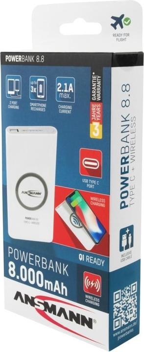 Image du produit Ansmann 1700-0098 (8000 mAh, 29.60 Wh)