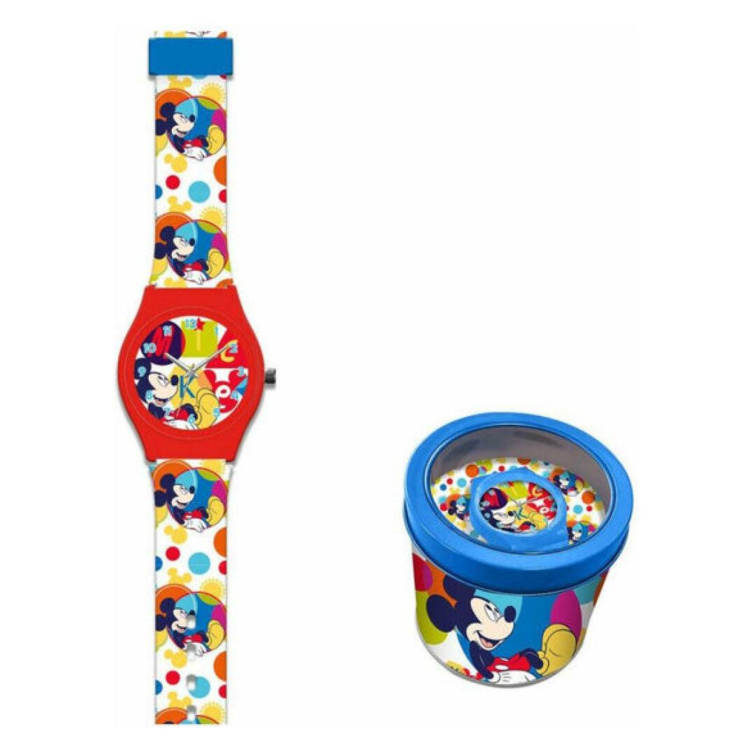 Kids Euroswan, Armbanduhr, Children's Euroswan Analog Watch In Metal Case Mickey Mouse WD22139, (Analoguhr)